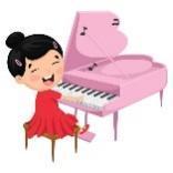 537 Girl Playing Piano Illustrations & Clip Art - iStock