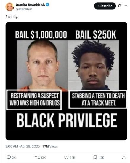 stabbing a teen to death