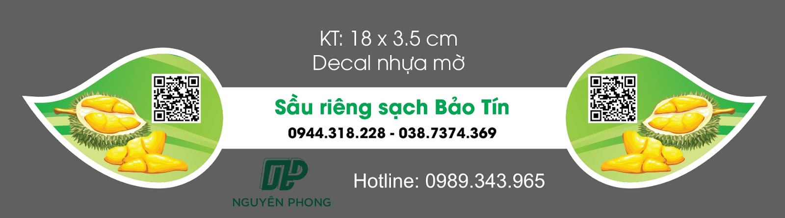 Mẫu Tem Sầu Riêng Đẹp, Ấn Tượng