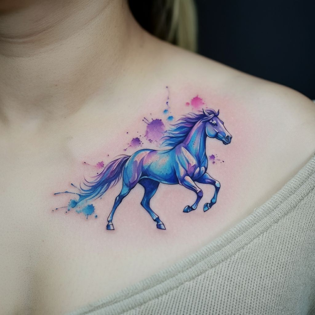 Small Horse Tattoo