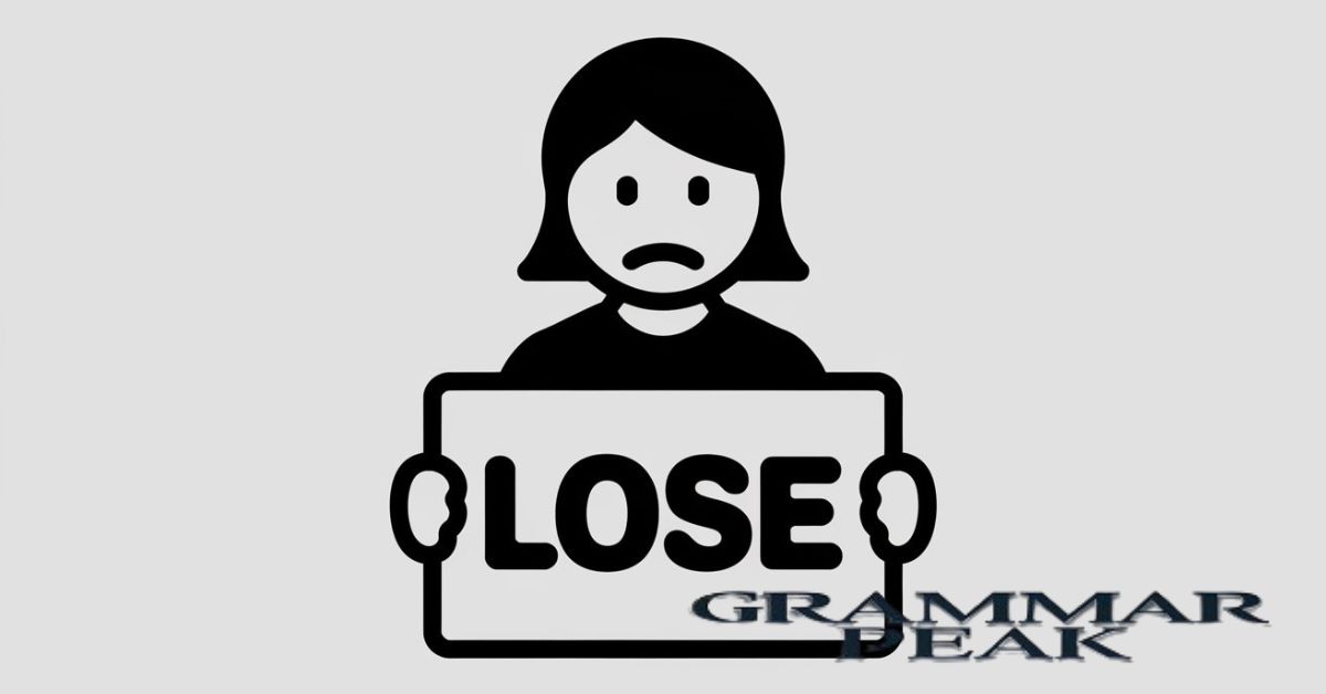 What Does the Word “Lose” Mean?