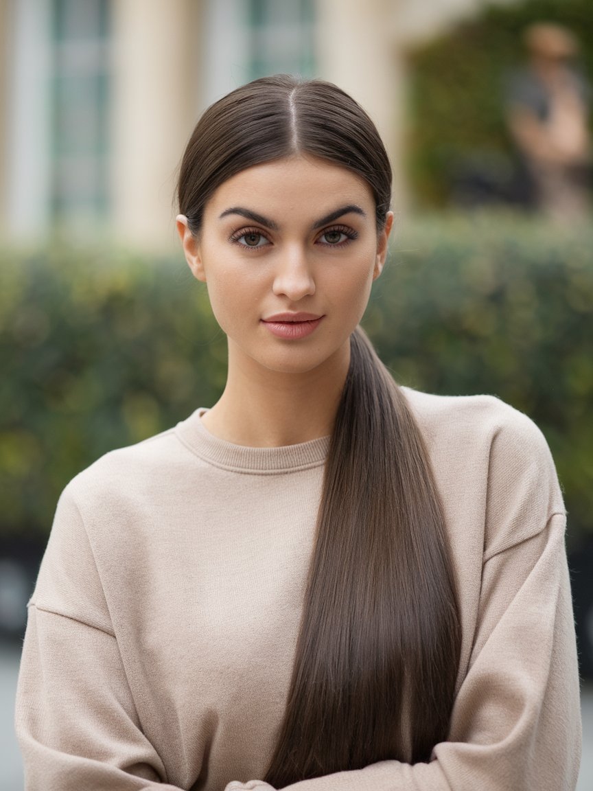 62. Long Sleek Haircut