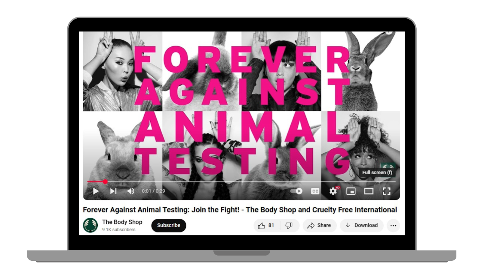 inclusive social media campaigns: The Body Shop