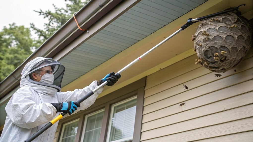 perilous diy wasp nest removal