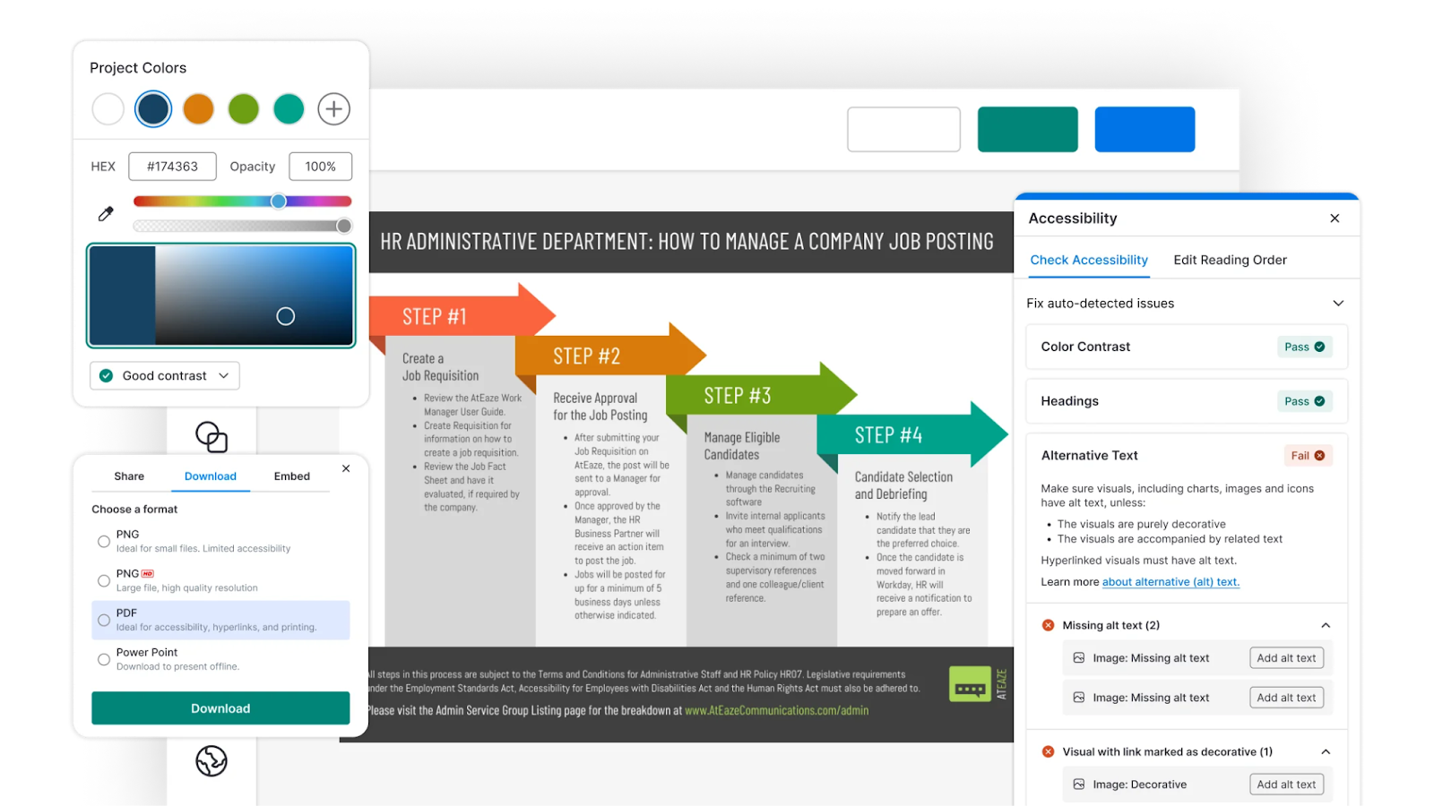 Venngage's Accessible Design Tool