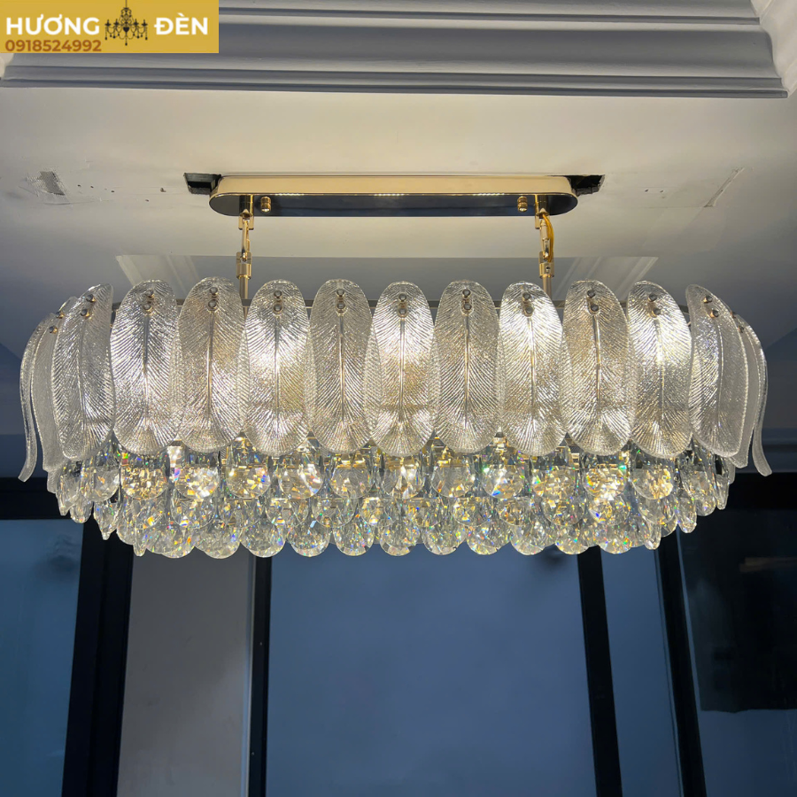 Đèn thả ngang pha lê TPL368N900