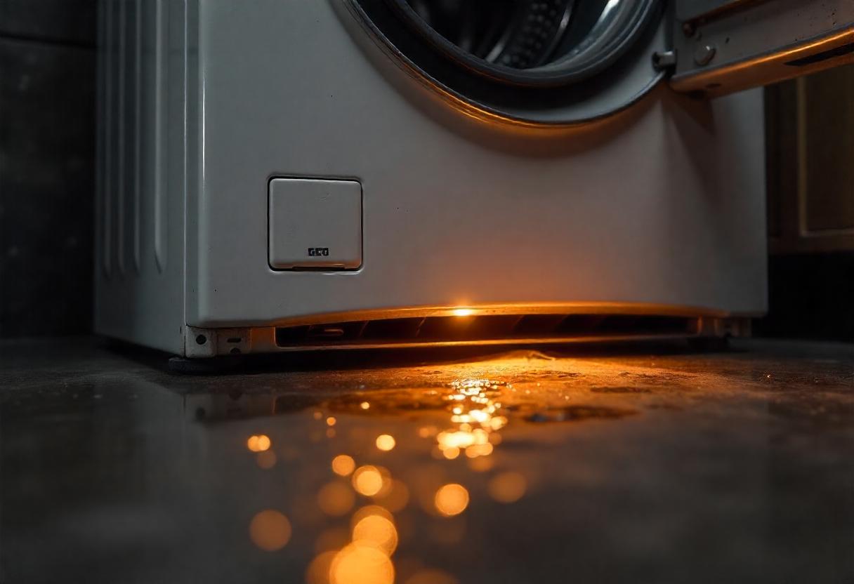 lg washer leaking