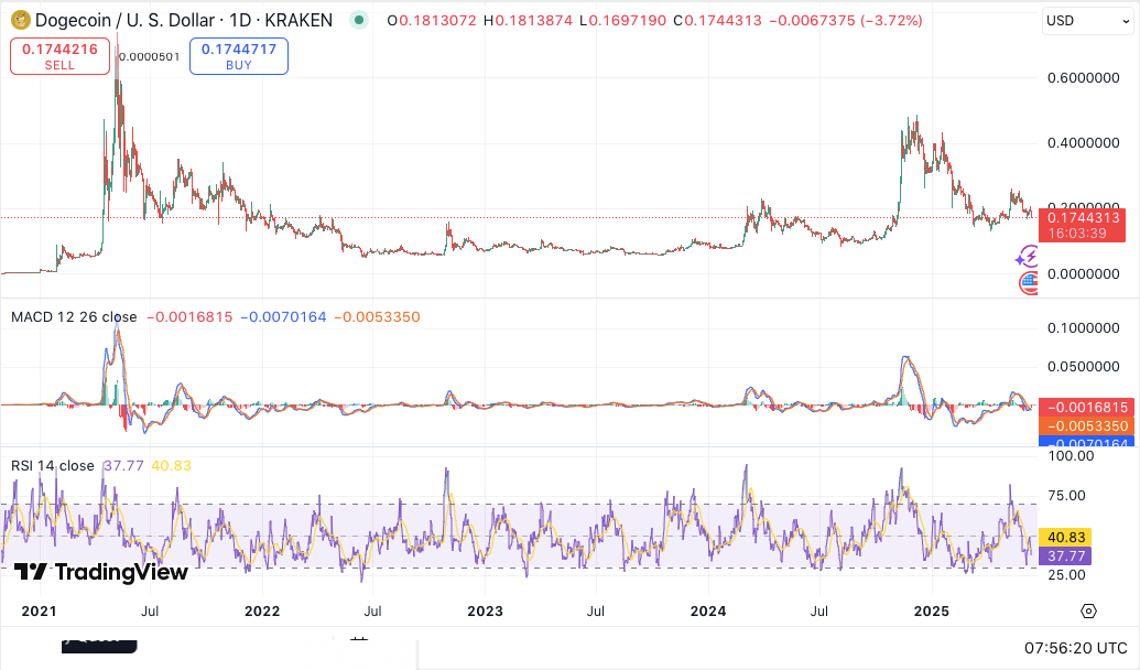 Why Did Dogecoin Take the Steepest Plunge Among Top Ten Cryptos Today?