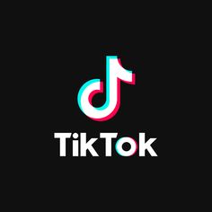 This contain the tiktok logo is shown on a black background with white and pink letters