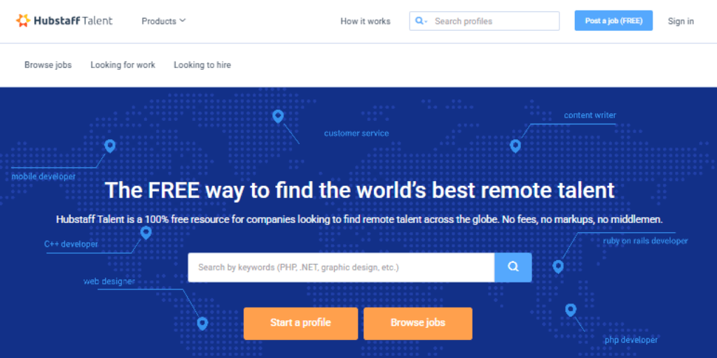 HubStaff Talent Fre Platform To Hire WordPress Freelancers