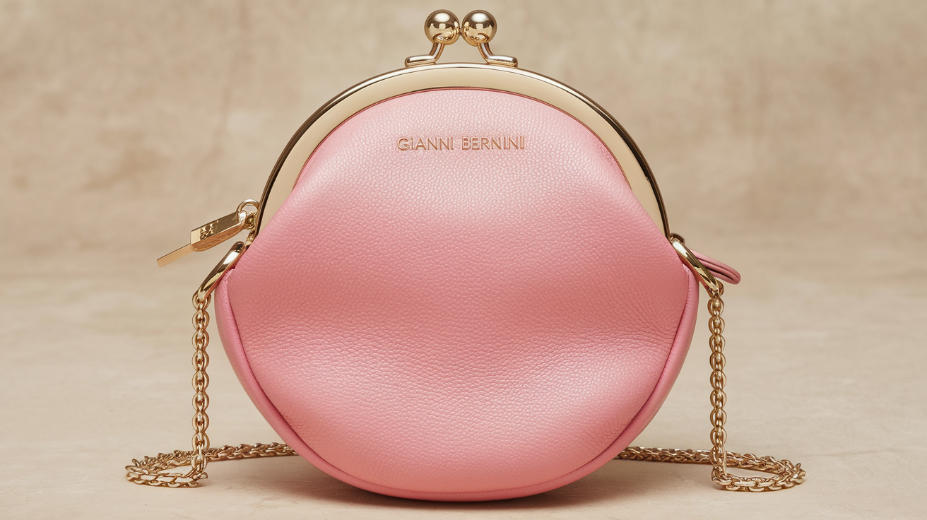 Pink Leather Gianni Bernini Purse