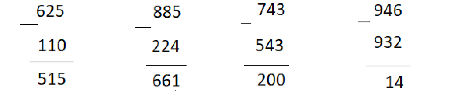 BÀI 77. PHÉP TRỪ( KHÔNG NHỚ) TRONG PHẠM VI 1000