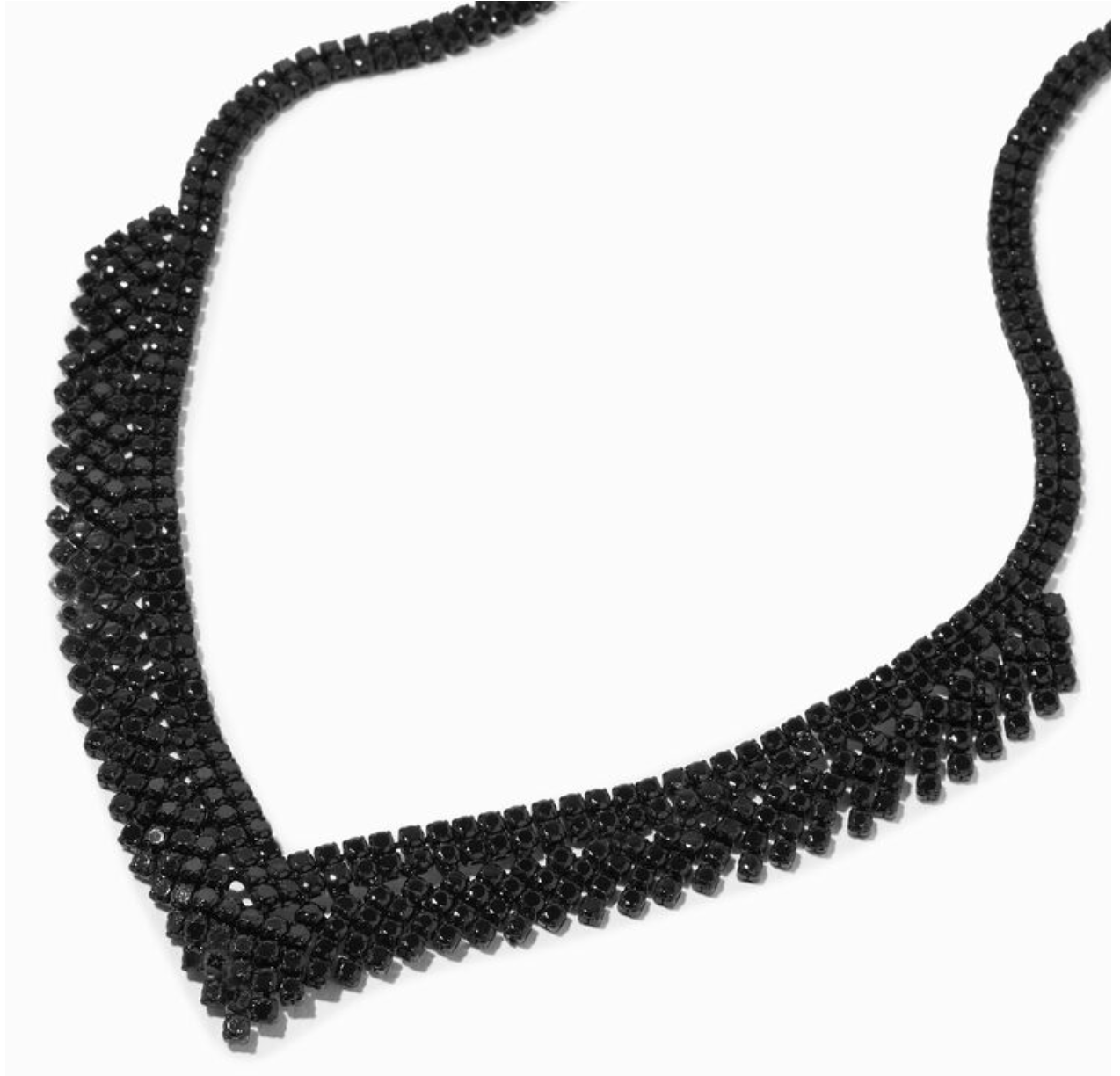 Black Rhinestone Zig Zag Statement Necklace £10.00 £20.00 (50% OFF)