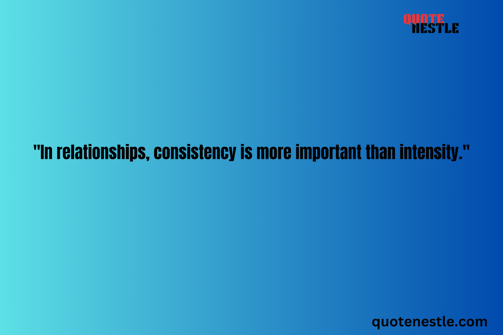 Consistency in Relationships