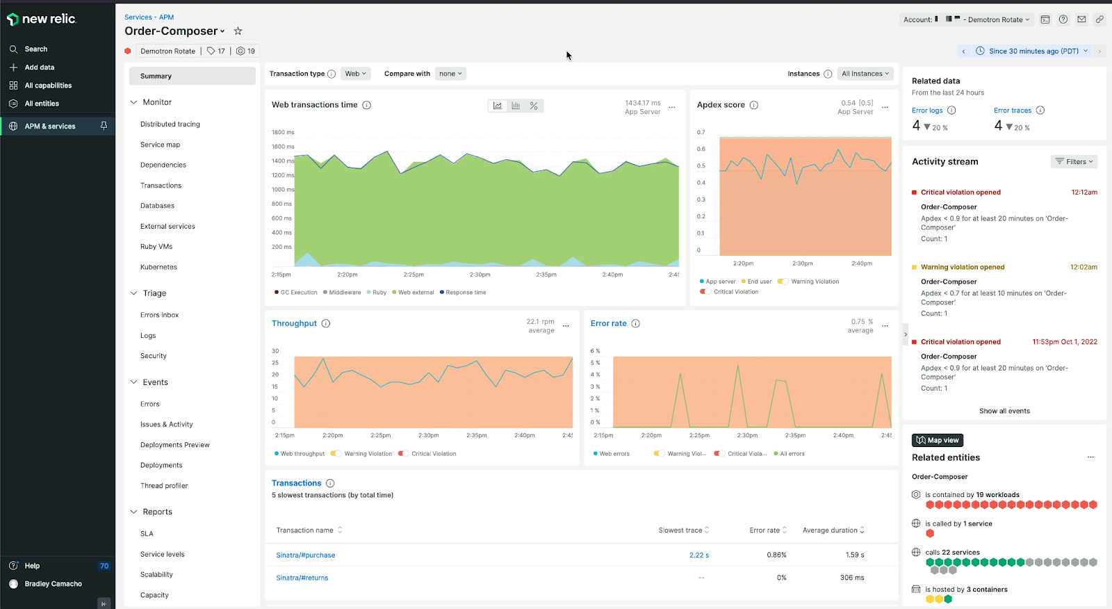 New Relic APM