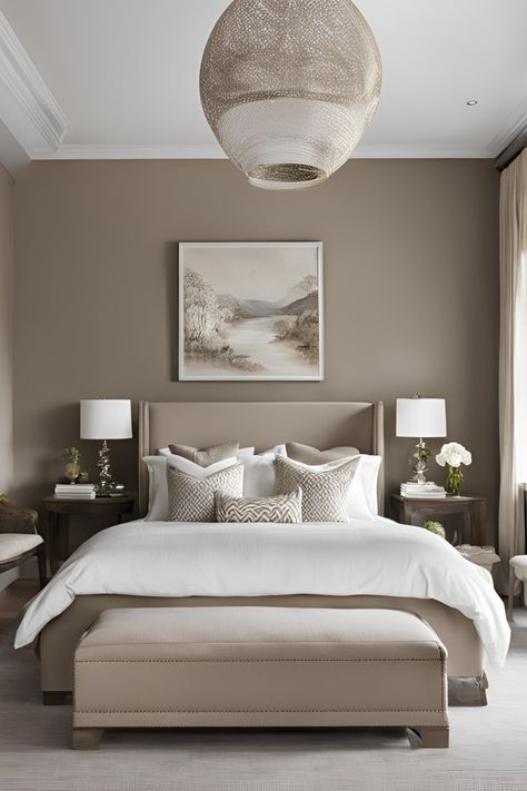 Grey, Beige and White for Bedroom