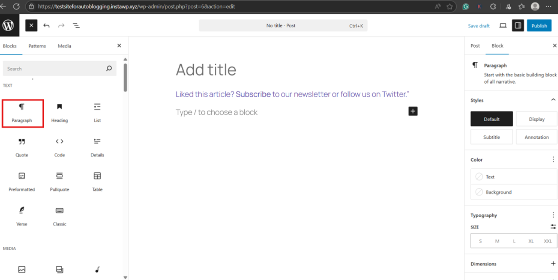 how to create a reusable block in WordPress
