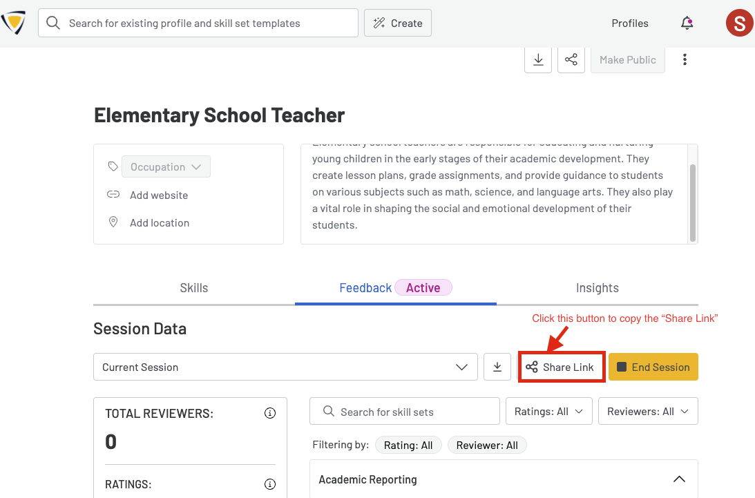 Validating Profiles with Feedback