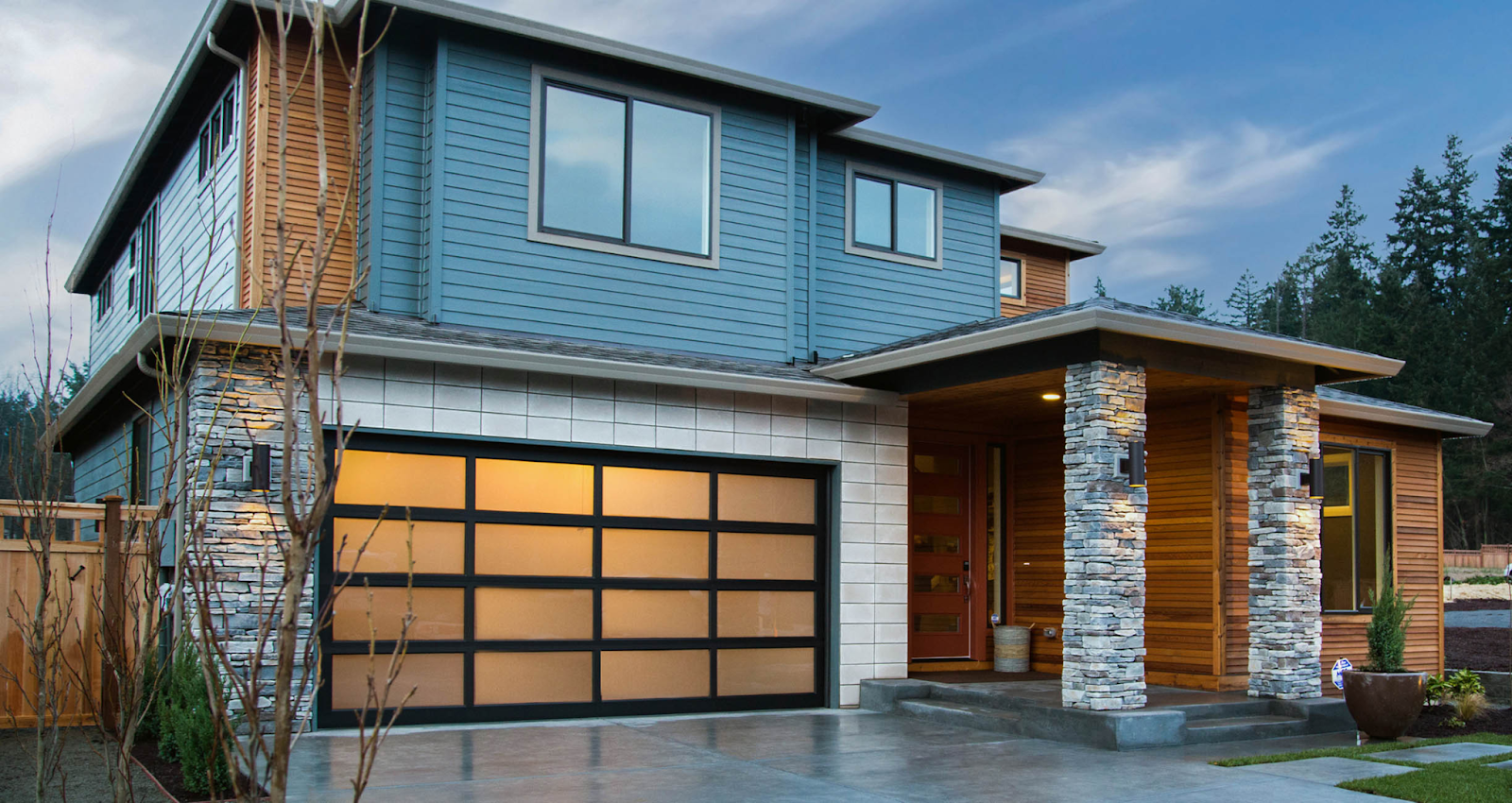 contemporary garage doors