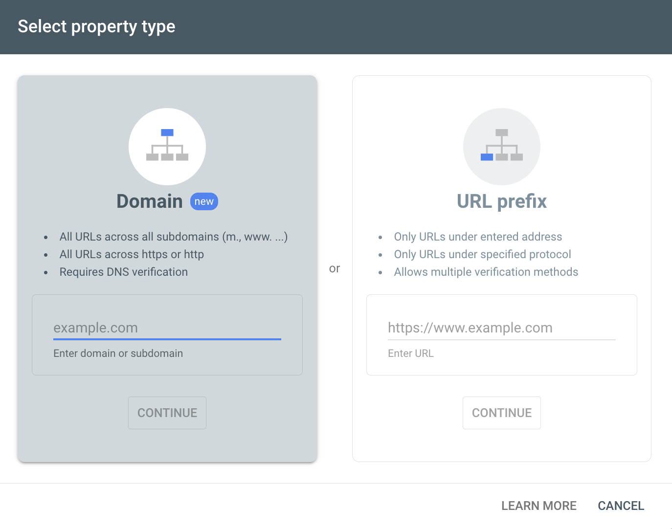 Verifikasi website di Google Search Console