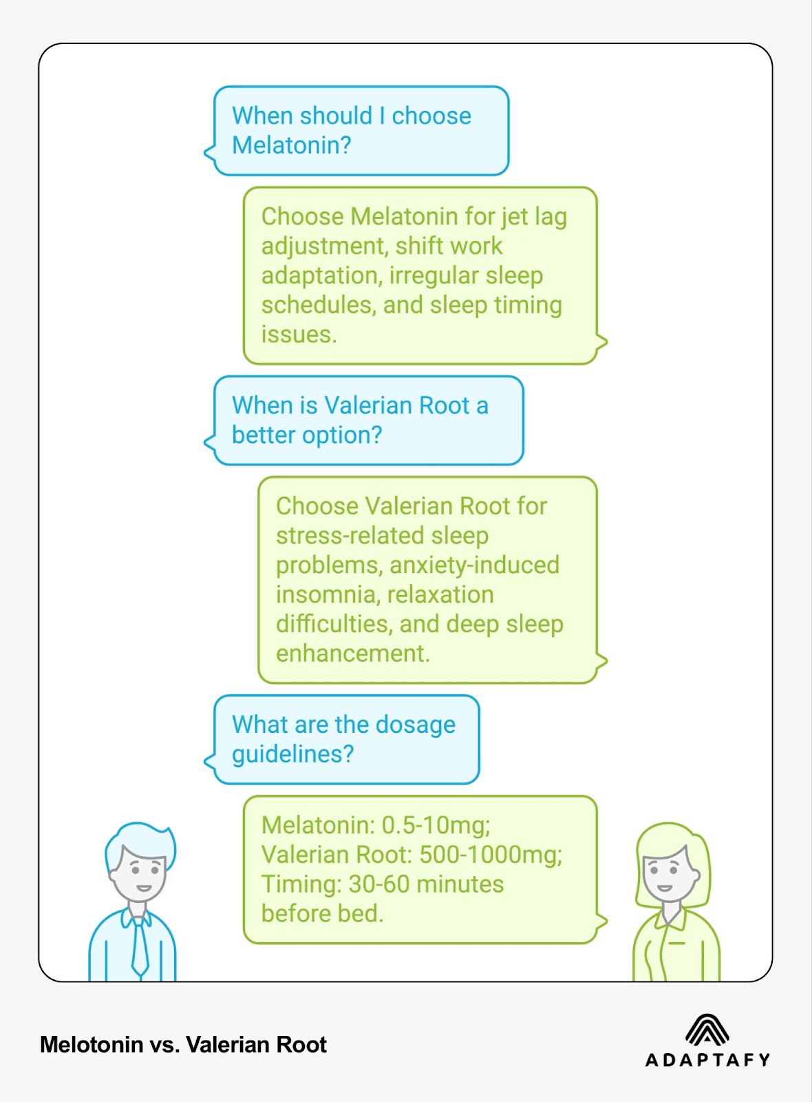 Natural sleep aid decision guide comparing when to choose melatonin versus valerian root with dosage guidelines and timing recommendations