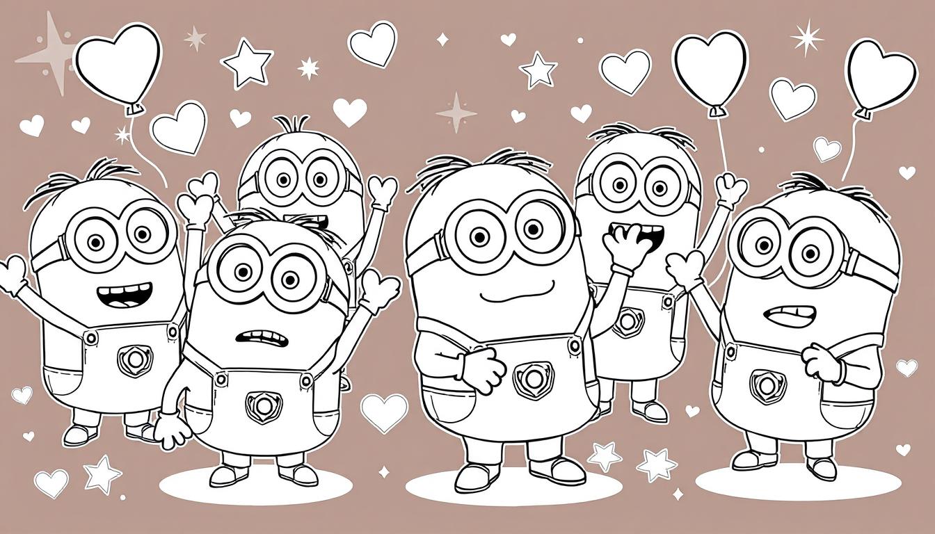 minions para colorir