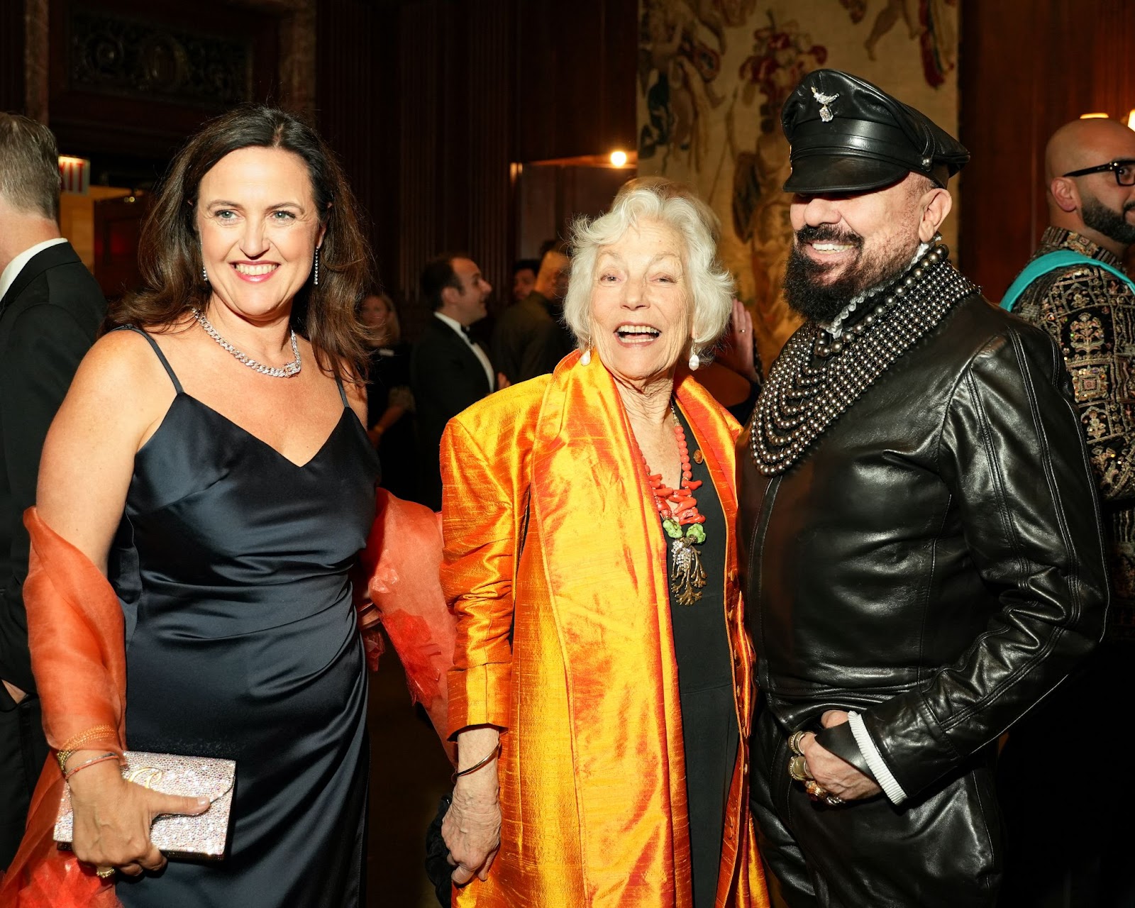 Bénédicte de Montlaur, President & CEO of World Monuments Fund (WMF);  Chair Emerita of WMF Dr. Marilyn Perry; Architect Peter Marino