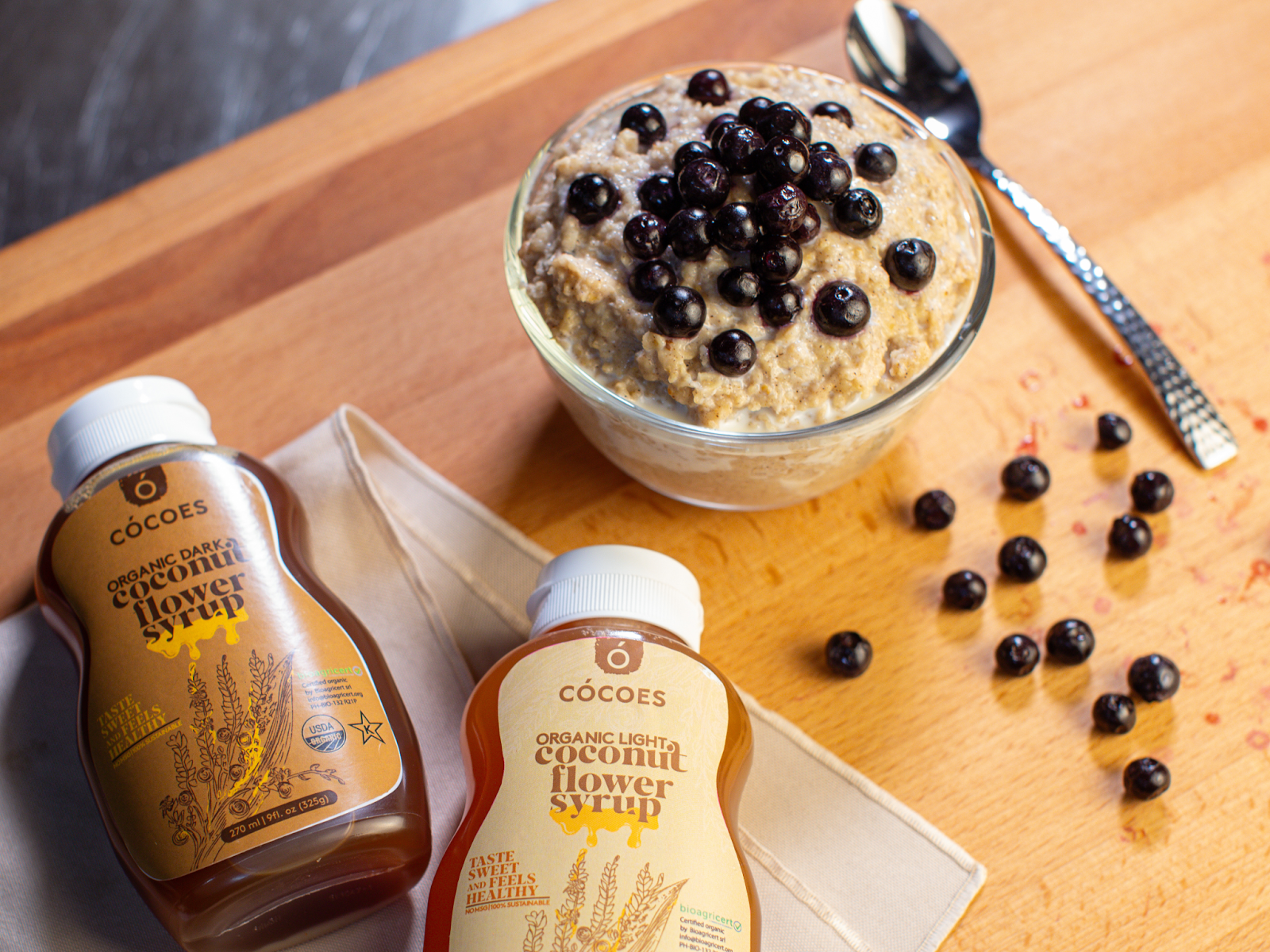 Oats with Organic Coconut Flower Syrup