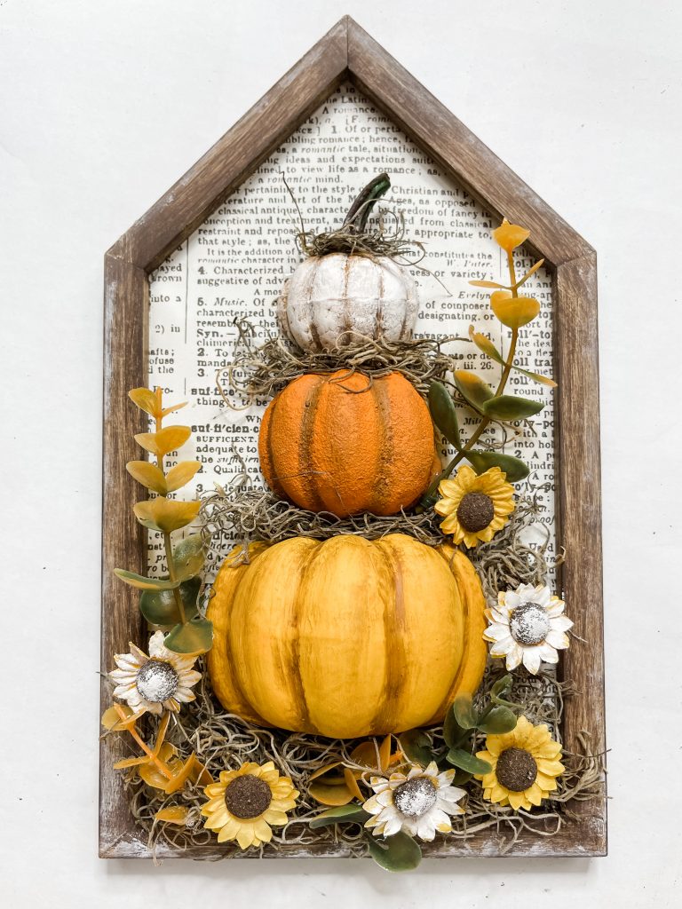 DIY Stacked Pumpkins Fall Sign