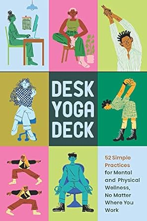 Desk yoga cards gift for coworker.