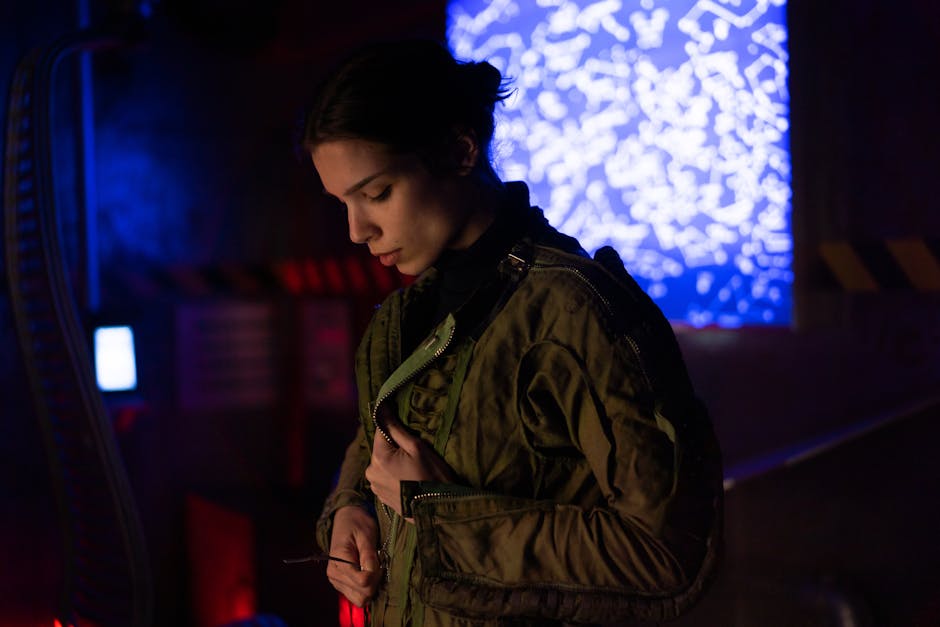 Woman in Brown Jacket