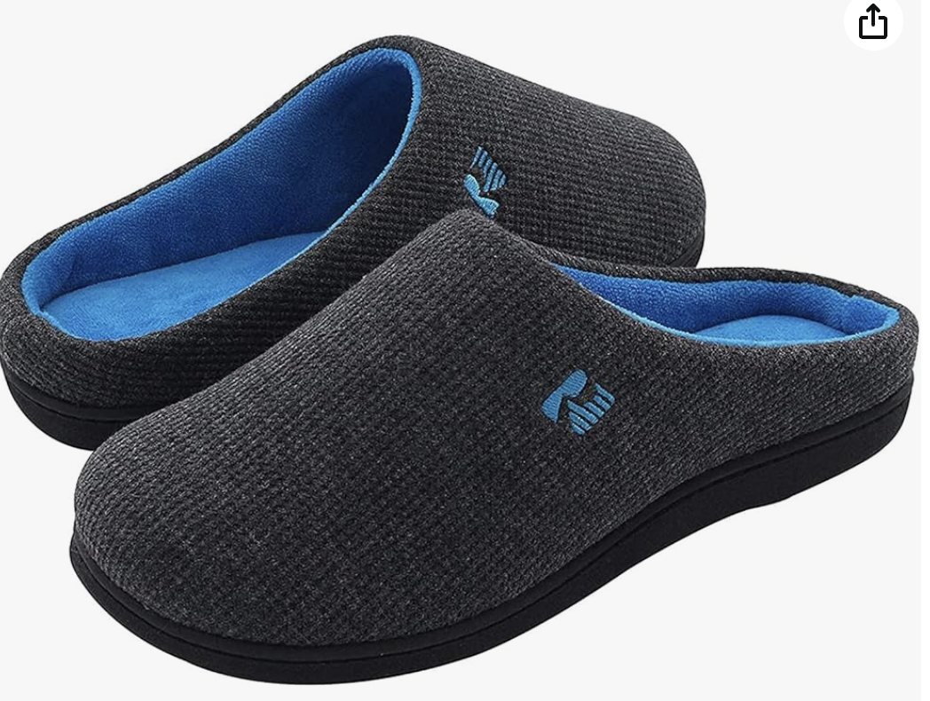 RockDove Men's Original Two-Tone Memory Foam Slipper on Amazon