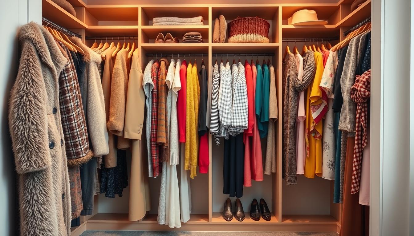 Organização sazonal de roupas