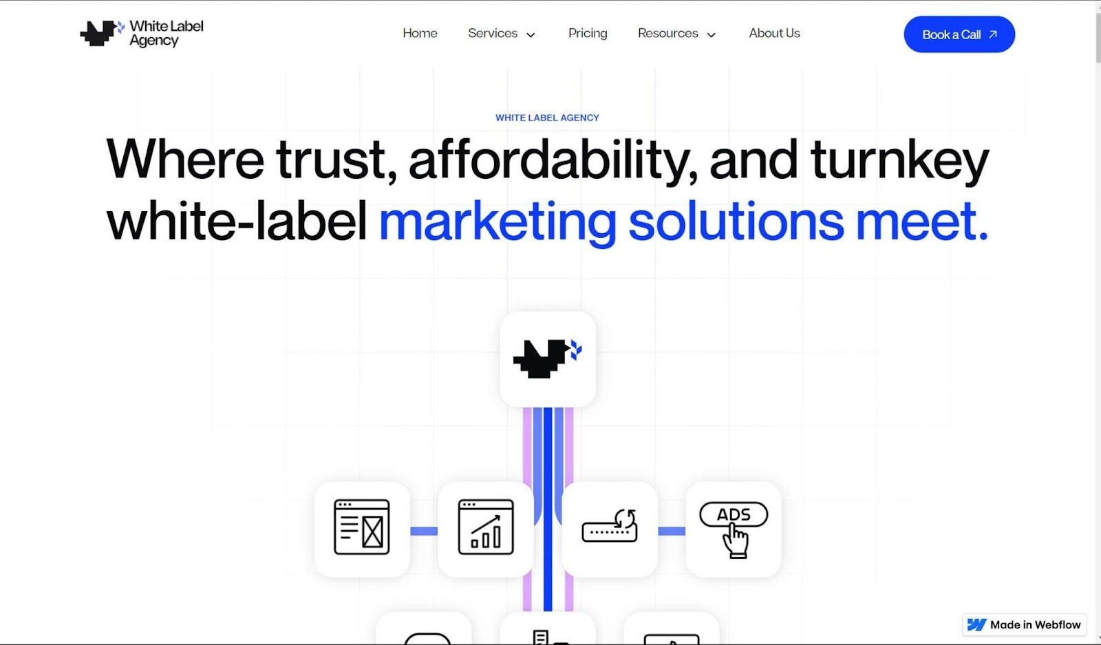 Screenshot of White-Label Digital Marketing Company website