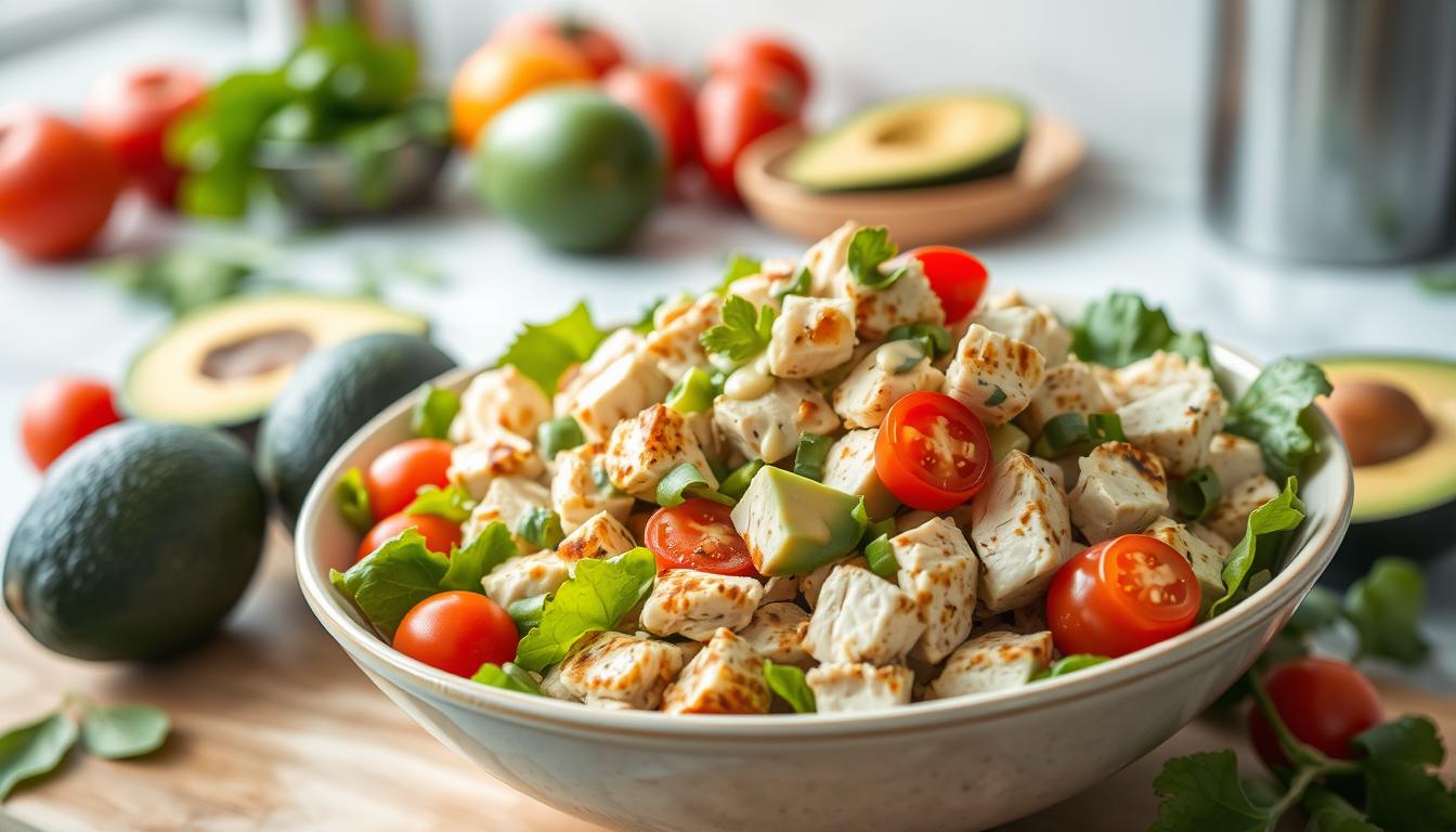 Avocado chicken salad