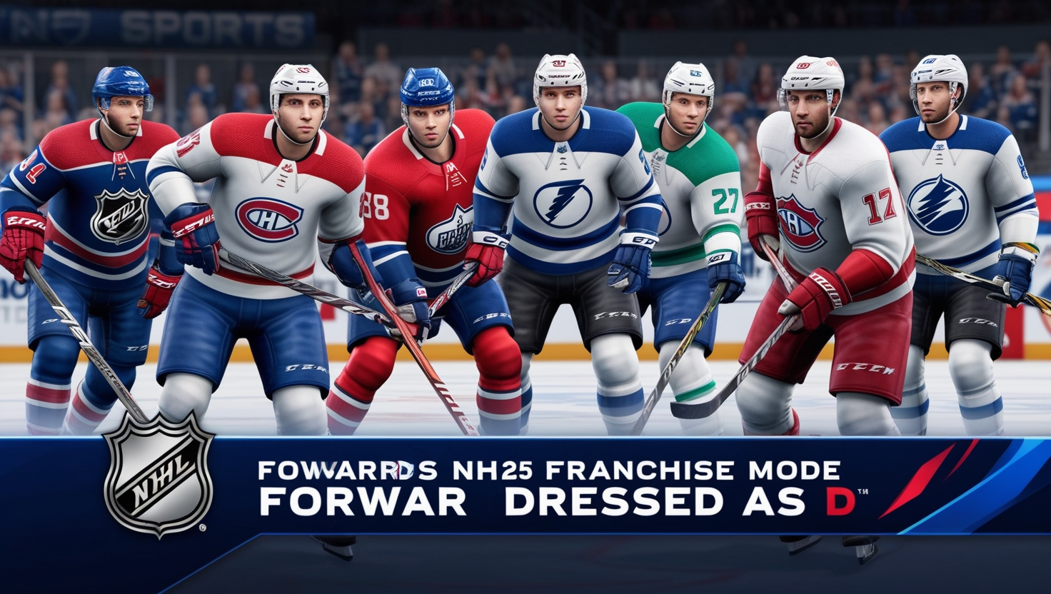 NHL 25 Franchise Mode Forwards Dressed as D