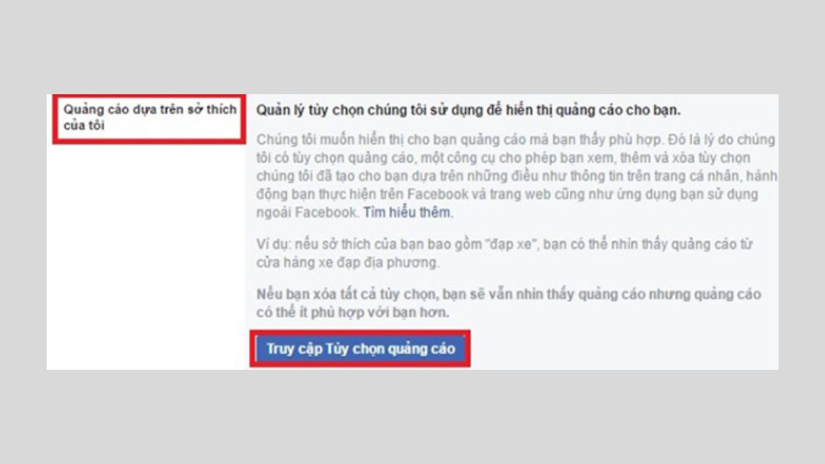 ẩn quảng cáo trên facebook