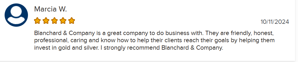 Blanchard Gold BBB reviews