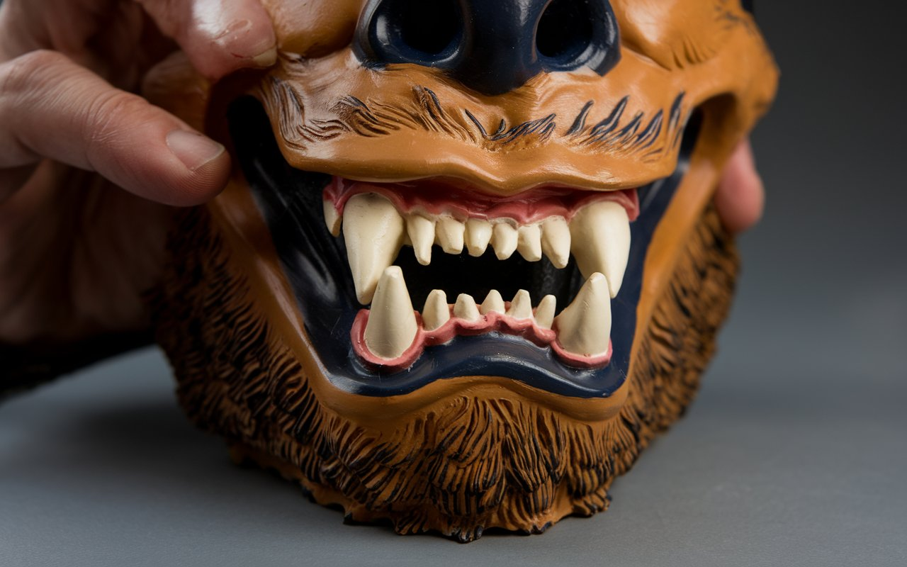 Werewolf Bottom Lip Foam Latex Prosthetic