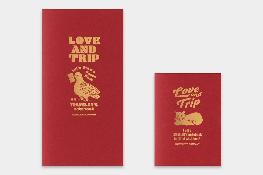 TRAVELER'S notebook refill LOVE AND TRIP in Regular and Passport Size