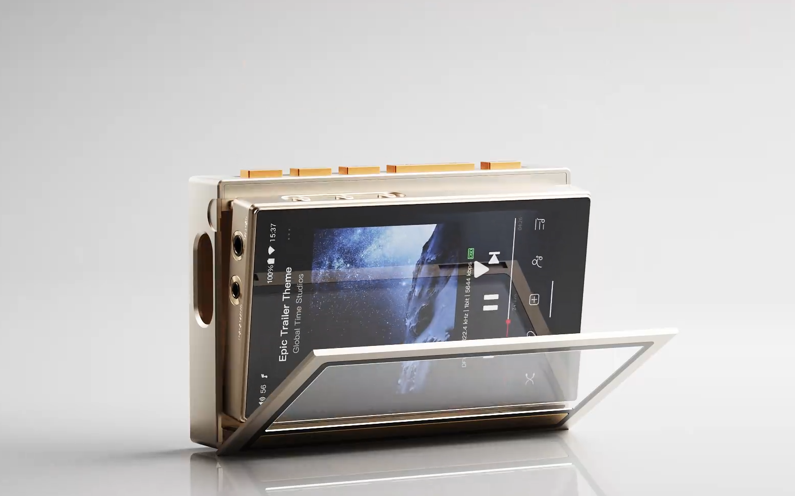FiiO M21 in cassette style case.