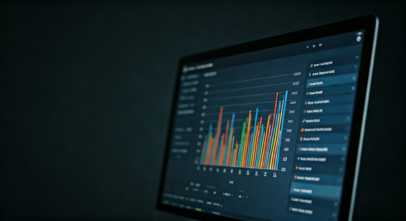 IT asset management dashboard on a computer screen