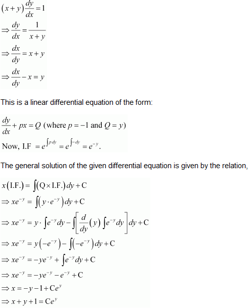 NCERT Solutions class 12 Maths Differential Equations