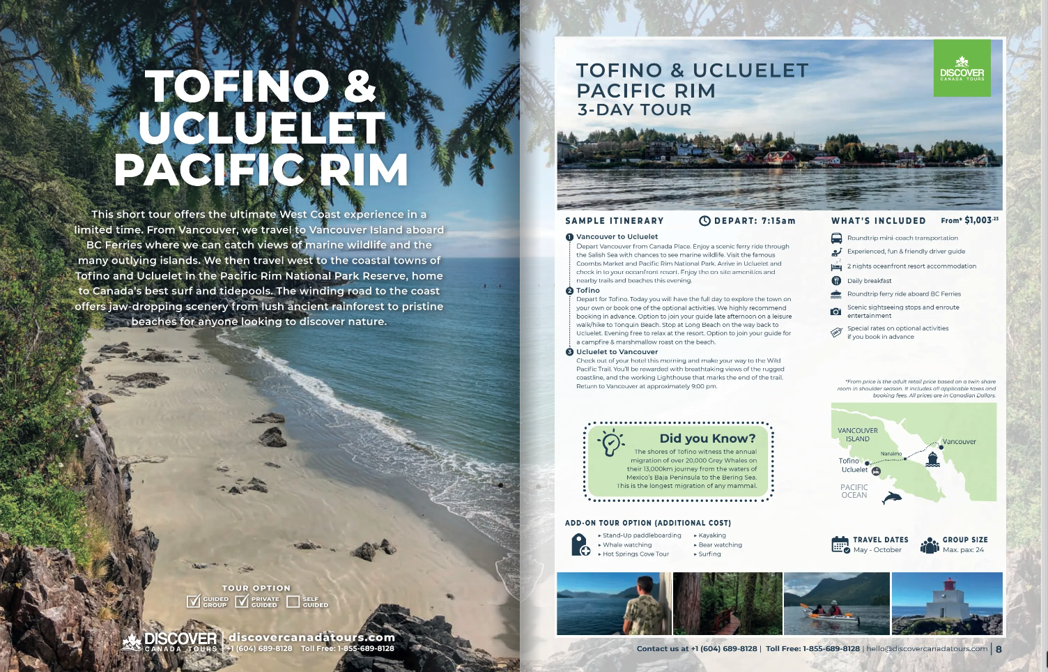 Vancouver travel brochure