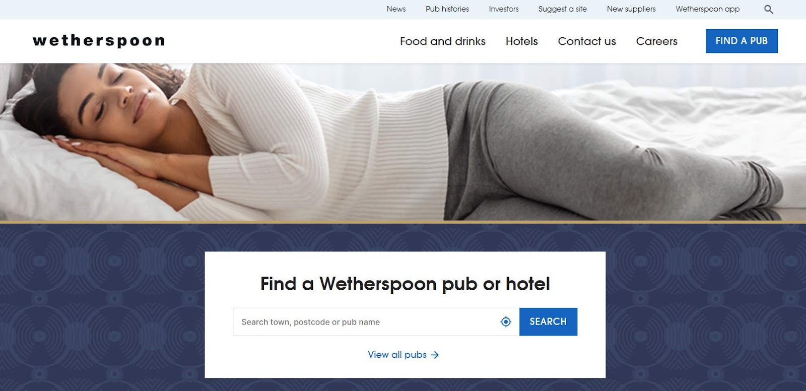 Comparing Websites: Harvester vs. J D Wetherspoon