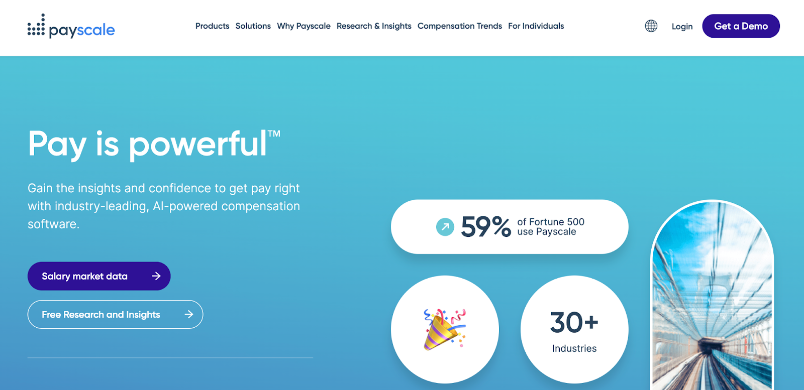 Payscale -  a salary benchmarking tools 