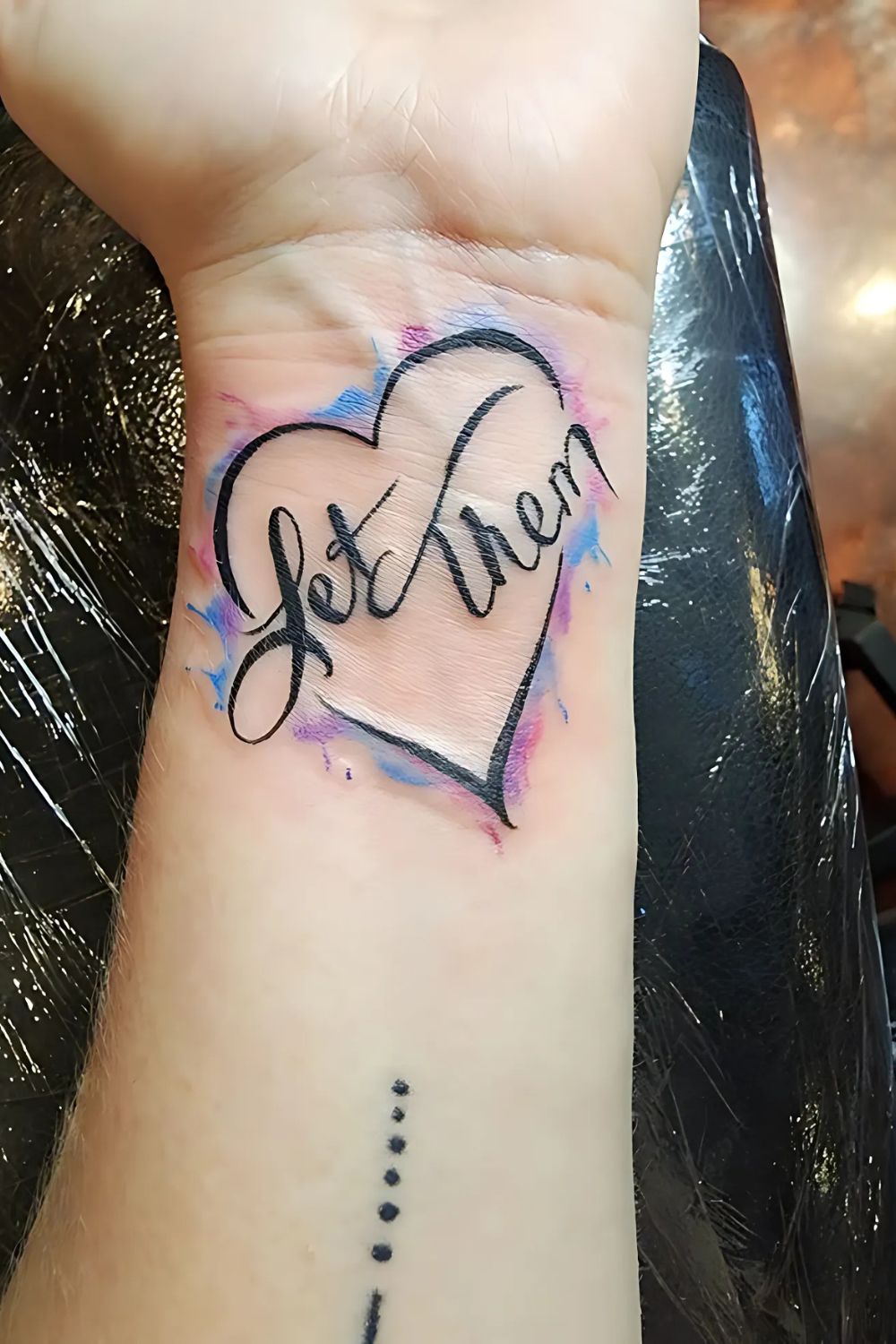 Let Them with Heart Tattoo
