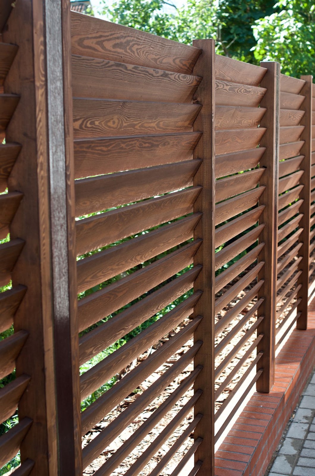 Wooden Louver Fence