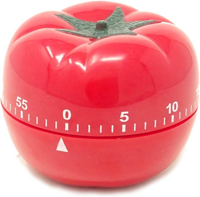 A tomato kitchen timer