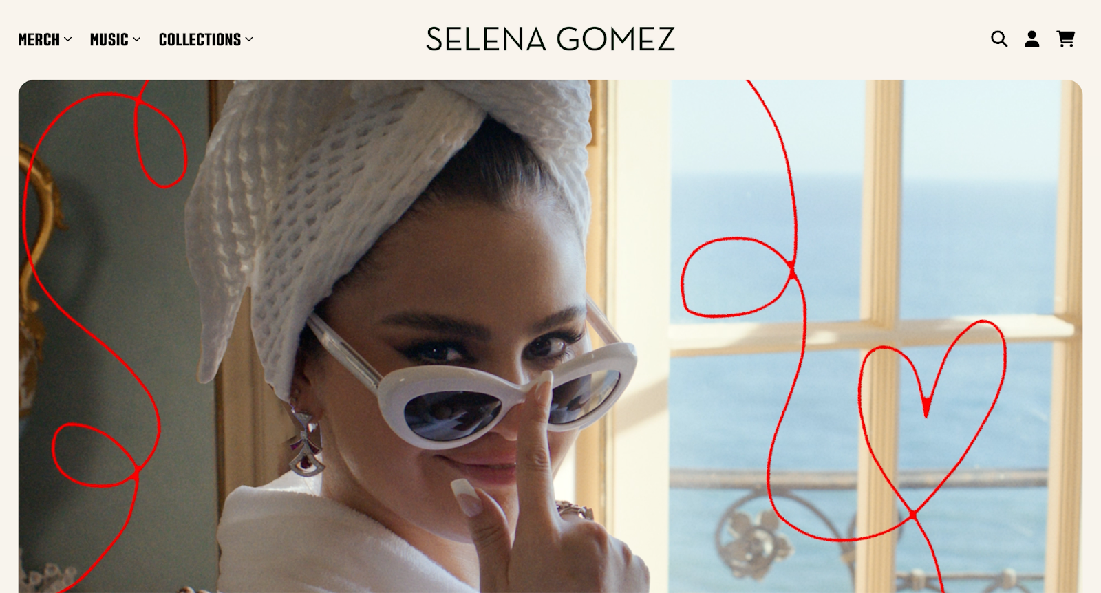 influencer website example selena gomez